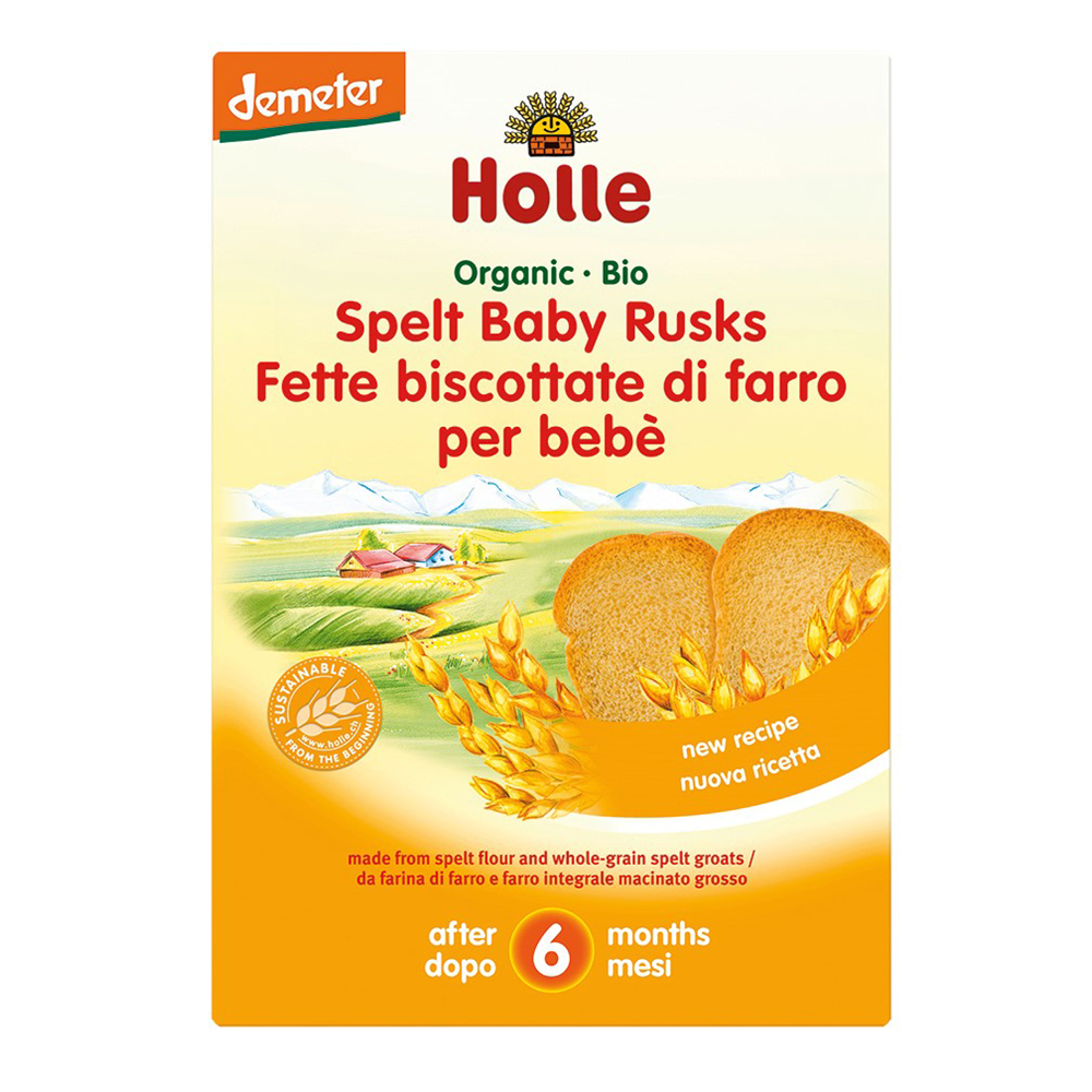 Holle Organic Spelt Baby Rusk (Zwieback) 6x200g