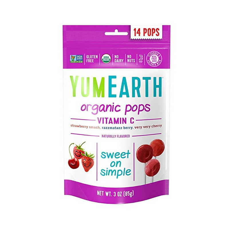 Organic Lollipops Bags Vitamin C 6x85g/14 lollipops per bag