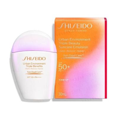 Shiseido Urban Environment Triple Beauty Suncare Emulsion SPF 50+ 30ml