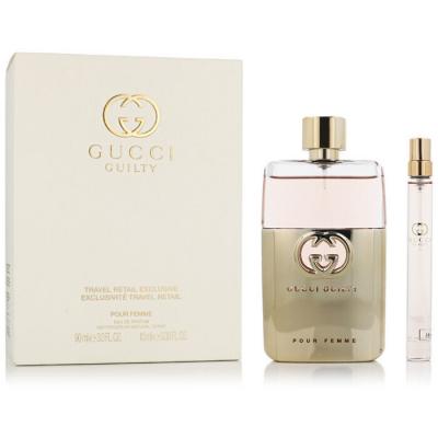 Gucci Guilty (l) 2pc Set - Eau De Parfum & Purse Spray 10ml 90ml