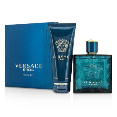 Versace Men Eros 2pc Set - Eau De Toilette & Shower Gel 100ml