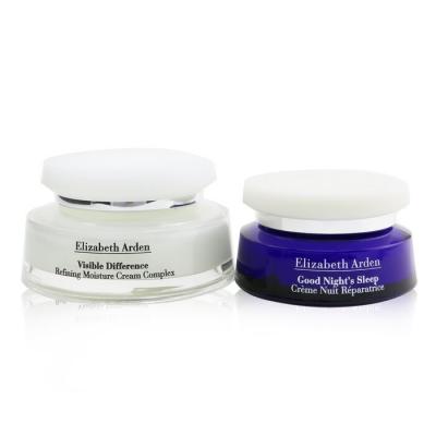 Elizabeth Arden Visible Difference Day & Night Duo: Refining Moisture Cream Complex 100ml/3.4oz+Good Night's Sleep Restoring Cream 50ml/1.7oz 2pcs