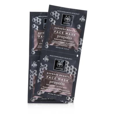 Apivita Express Beauty Face Mask with Propolis (Purifying For Oily Skin) 6x(2x8ml)