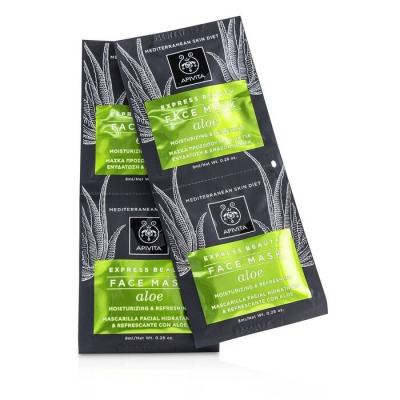 Apivita Express Beauty Face Mask with Aloe (Moisturizing & Refreshing) 6x(2x8ml)