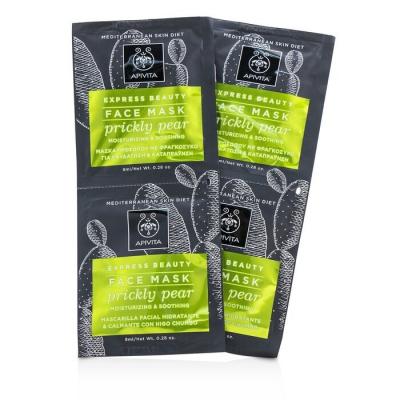 Apivita Express Beauty Face Mask with Prickly Pear (Moisturizing & Soothing) 6x(2x8ml)