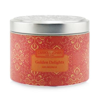 Carroll & Chan 100% Beeswax Tin Candle - Golden Delights (8x6) cm