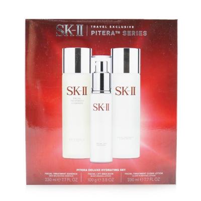 SK II Pitera Deluxe Hydrating 3-Pieces Set: Facial Treatment Essence 230ml + Facial Lift Emulsion 100g + Facial Treatment Clear Lotion 230ml 3pcs