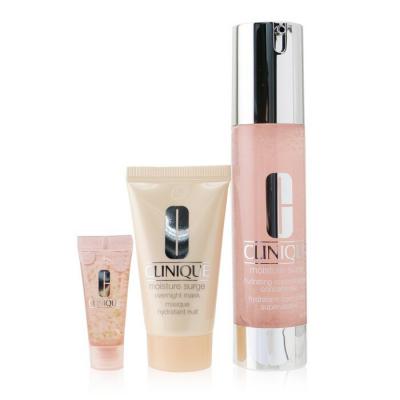 Clinique Skincare Specialists Supercharged Hydration Set: Moisture Surge Concentrate 48ml+ Overnight Mask 30ml+ Eye 96-Hr 5ml 3pcs