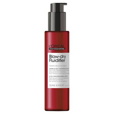 L'Oreal Professionnel Serie Expert - Blow-Dry Fluidifier Thermo-Reactive Agent 10 in 1 Professional Cream (Normol to Sensitized Hair) 150ml/5.1oz