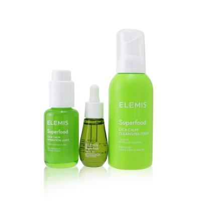 Elemis Superfood Superstars Set: CICA Calm Cleansing Foam 180ml+ CICA Calm Hydration Juice 50ml+ Facial Oil 15m 3pcs