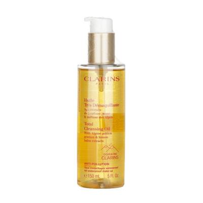 Clarins Total Cleansing Oil with Alpine Golden Gentian & Lemon Balm Extracts (All Waterproof Make-up) 150ml/5oz