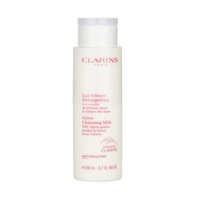 Clarins Velvet Cleansing Milk with Alpine Golden Gentian & Lemon Balm Extracts 200ml/6.7oz