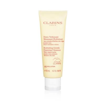 Clarins Hydrating Gentle Foaming Cleanser with Alpine Herbs & Aloe Vera Extracts - Normal to Dry Skin 125ml/4.2oz