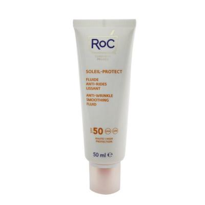 ROC Soleil-Protect Anti-Wrinkle Smoothing Fluid SPF 50 UVA & UVB (Visibly Reduces Wrinkles) 50ml/1.69oz