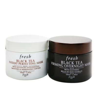 Fresh Black Tea Age-Delay For Night & Day Set: Black Tea Instant Perfecting Mask 100ml + Black Tea Firming Overnight Mask 100ml 2x100ml/3.3oz