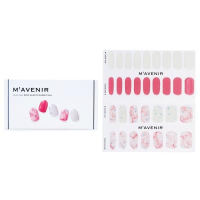 Mavenir Nail Sticker (Pink) - # Rose Quartz Marble Nail 32pcs