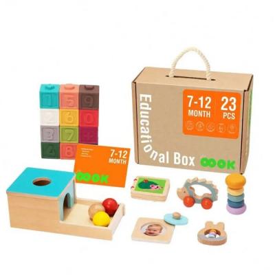 Tooky Toy Co 7-12m Baby Sensory Educational Learning Educational Box 32x27x14cm