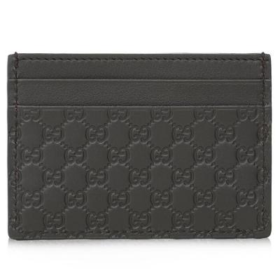 Gucci Microguccissim a Card Holder 262837 - Brown Brown