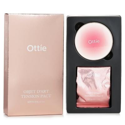 Ottie Objet D’art Tension Pact SPF50 PA++++ & Refill # 23 Natural 2x15g/0.52oz