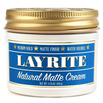 Layrite Natural Matte Cream (Medium Hold, Matte Finish, Water Soluble) 120g/4.25oz