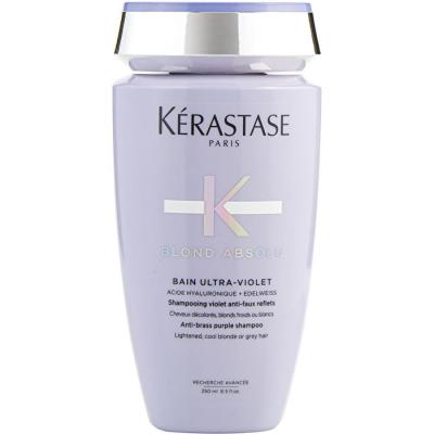 Kerastase Blond Absolu Bain Ultra-Violet Anti-Brass Purple Shampoo (Lightened, Cool Blonde or Grey Hair) 250ml/8.5oz