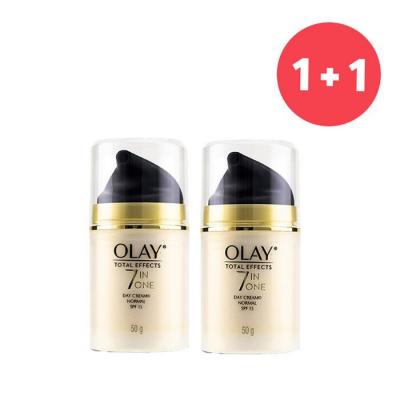 Olay 【1+1 Set】Total Effects 7 in 1 Normal Day Cream SPF 15 50g/1.7oz