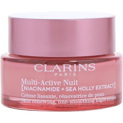 Clarins Multi-Active Nuit (Niacinamide + Sea Holly Extract) Skin Renewing Line-Smoothing Night Cream All Skin Types 50ml/1.7oz