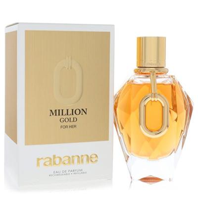 Paco Rabanne Million Gold For Her Eau De Parfum Spray Refillable 90ml