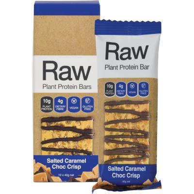 Raw Protein Bar Salted Caramel Choc Crisp 10x40g