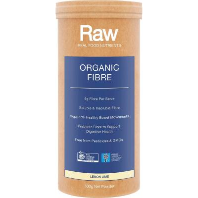 Raw Organic Fibre Lemon Lime 300g