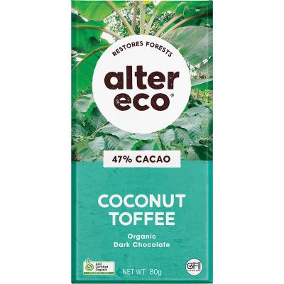 Chocolate Organic Dark Coconut Toffee 12x80g