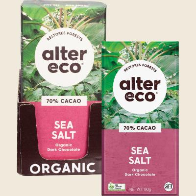 Chocolate Organic Dark Sea Salt 12x80g Chocolate Organic Dark Sea Salt 12x80g