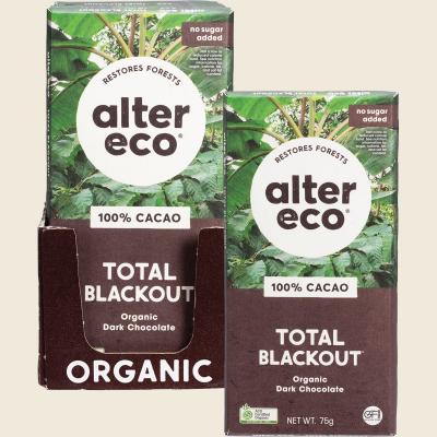 Chocolate Organic Dark Total Blackout 12x75g Chocolate Organic Dark Total Blackout 12x75g