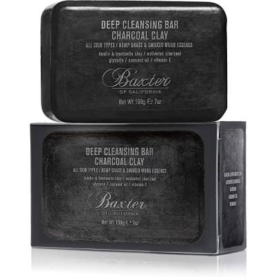 Baxter Of California Cleansing Bar Charcoal Clay - Hemp Grass & Smoked Wood 198g