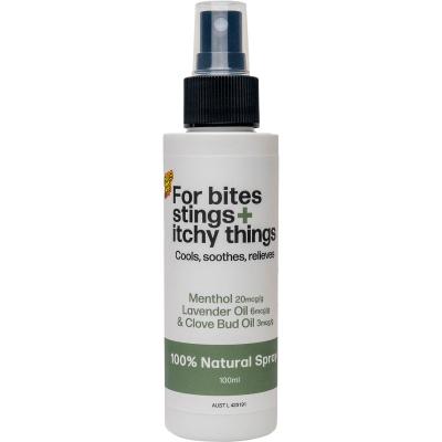 For bites stings + itchy things 100% Natural Spray 100ml