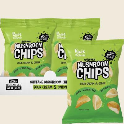 Shiitake Mushroom Chips Sour Cream & Onion 12x32g Shiitake Mushroom Chips Sour Cream & Onion 12x32g