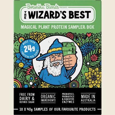 The Wizard's Best Plant Protein Sampler Box 10x40g