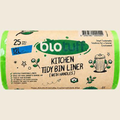 Kitchen Tidy Bin Liner with Handles 12L 25 Bags
