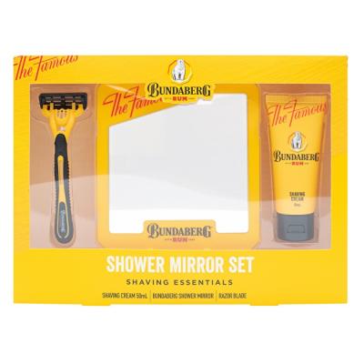 Bundaberg Shower Mirror Set Silicone Mirror And Disposable Razer