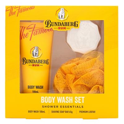 Bundaberg Rum Body Wash Set Body Wash Soap 65g Loofah 100ml