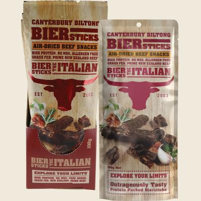 Grass Fed Biersticks (Meat Stick 4pk) Italian 10x100g