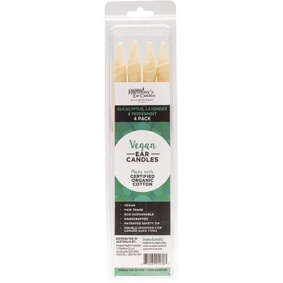 Vegan Ear Candles Eucalyptus, Lav & Peppermint 4pk