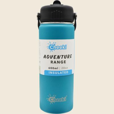 Stainless Steel Bottle Adventure Insulated Aqua 600ml