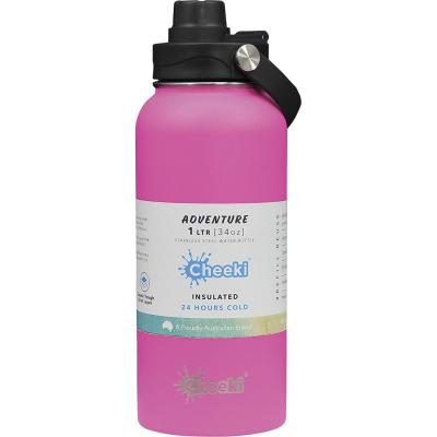 Insulated Adventure Stainless Steel Bottle Magenta 1L