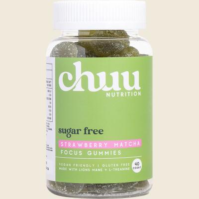 Strawberry Matcha Focus Gummies Sugar Free 40pcs