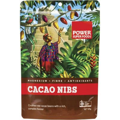 Cacao Nibs Raw Certified Organic 125g