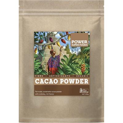 Cacao Powder Kraft Bag Certified Organic 250g