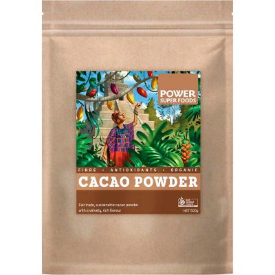 Cacao Powder Kraft Bag Certified Organic 500g