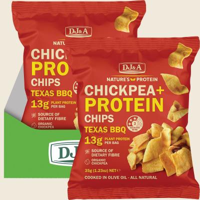 Chickpea + Protein Chips Texas BBQ 9x35g