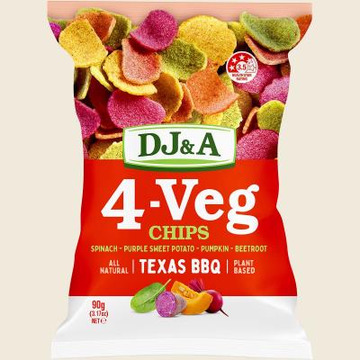 4-VEG Chips Texas BBQ 5x90g